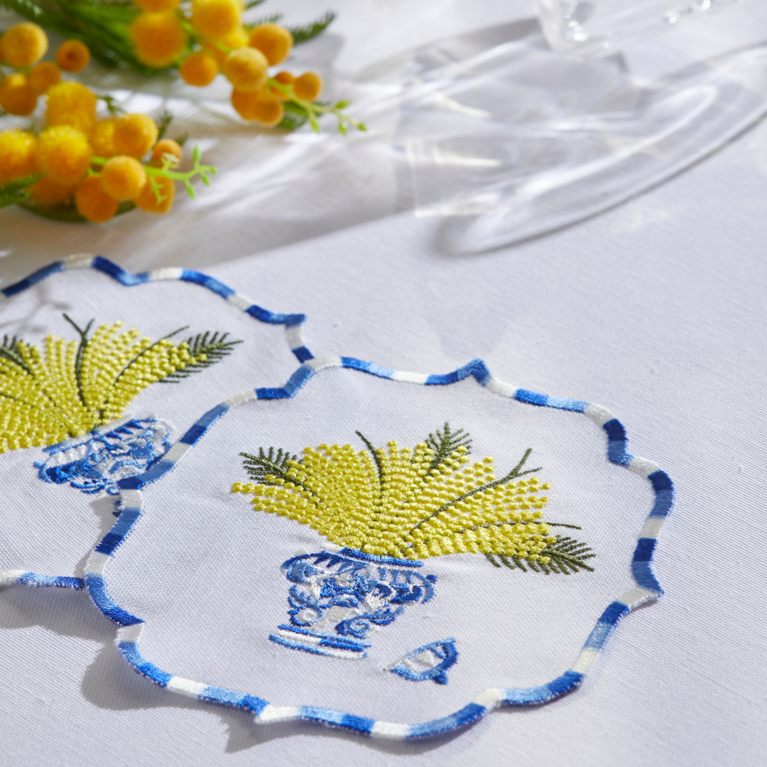 MIMOSA COCKTAIL NAPKINS (SET OF 4)