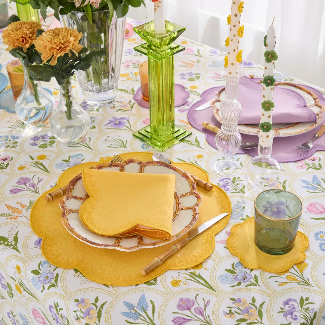 SPRING NAPKINS YELLOW (SET OF 4)