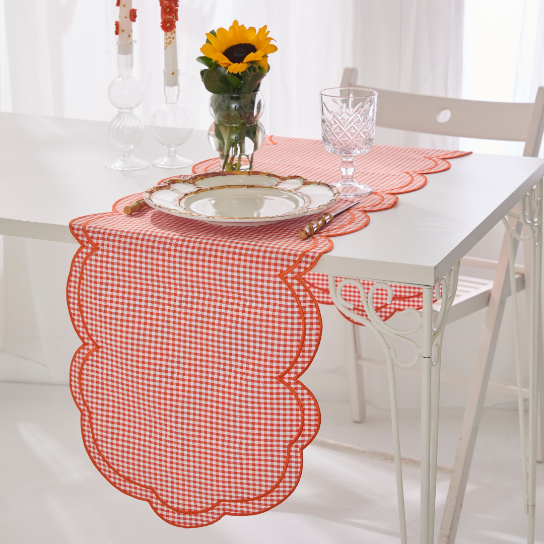 GINGHAM RUNNER ORANGE