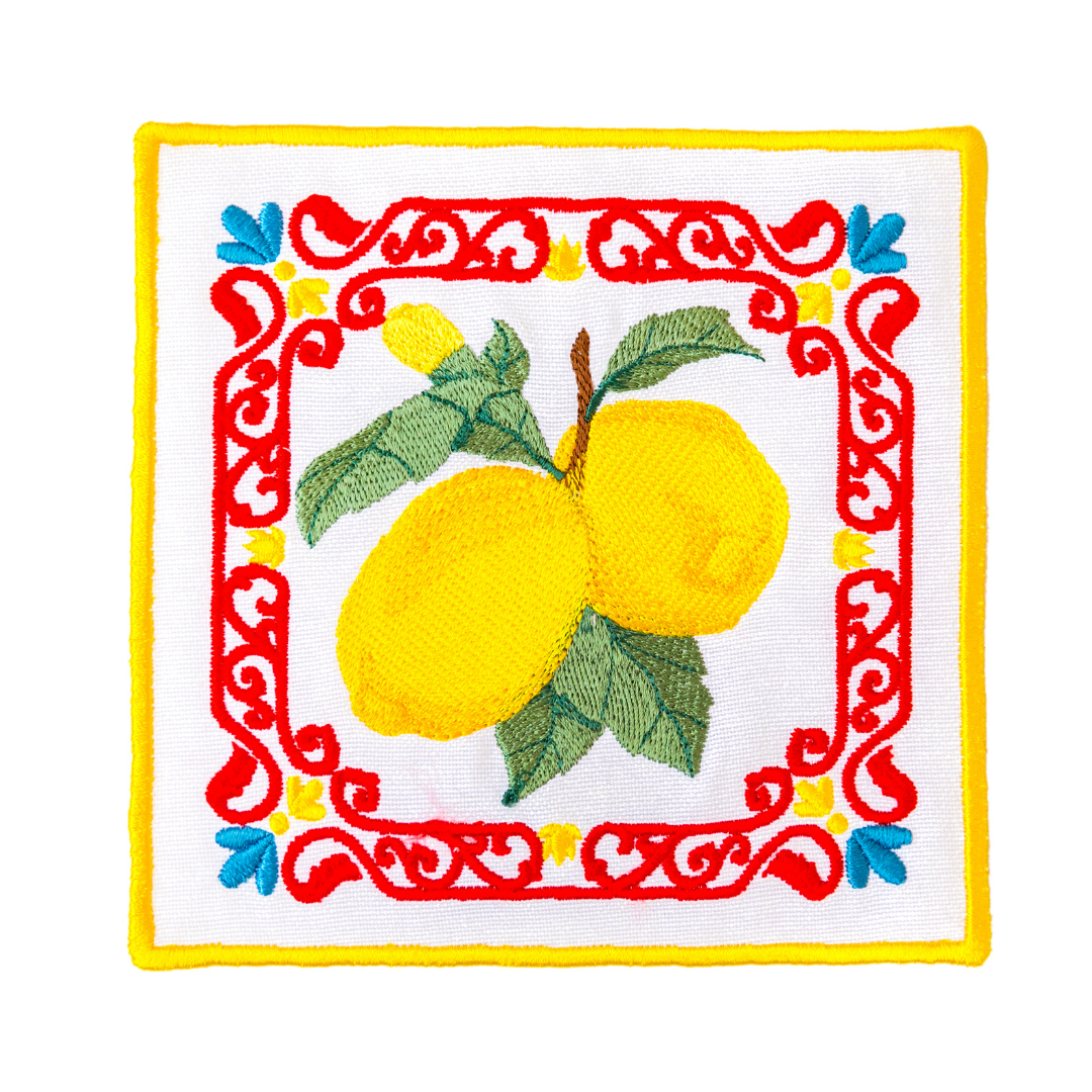 SICILY COCKTAL NAPKINS RED (SET OF 4)