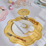 GINGHAM PLACEMATS YELLOW (SET OF 4)