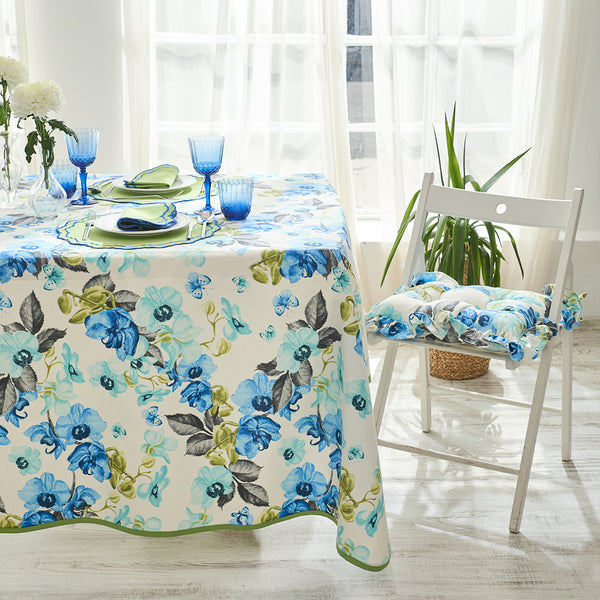 BLUE ORCHID TABLECLOTH