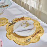 GINGHAM PLACEMATS YELLOW (SET OF 4)