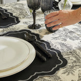 PIERRE PLACEMATS BLACK (SET OF 4)