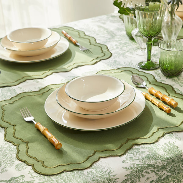 PIERRE PLACEMATS GREEN (SET OF 4)