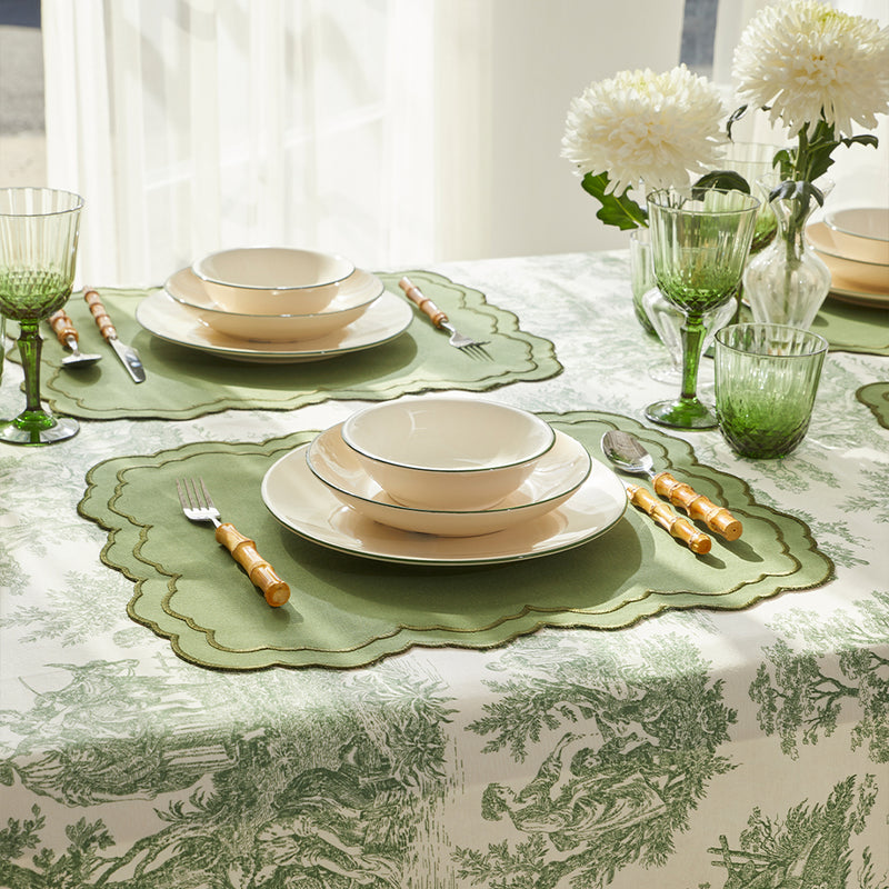 PIERRE PLACEMATS GREEN (SET OF 4)