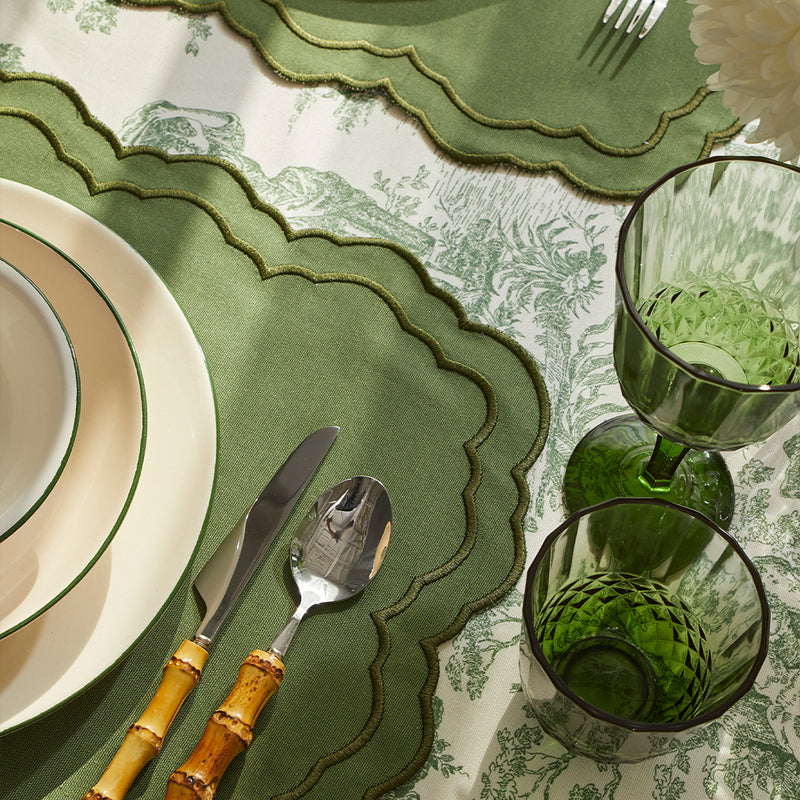 PIERRE PLACEMATS GREEN (SET OF 4)