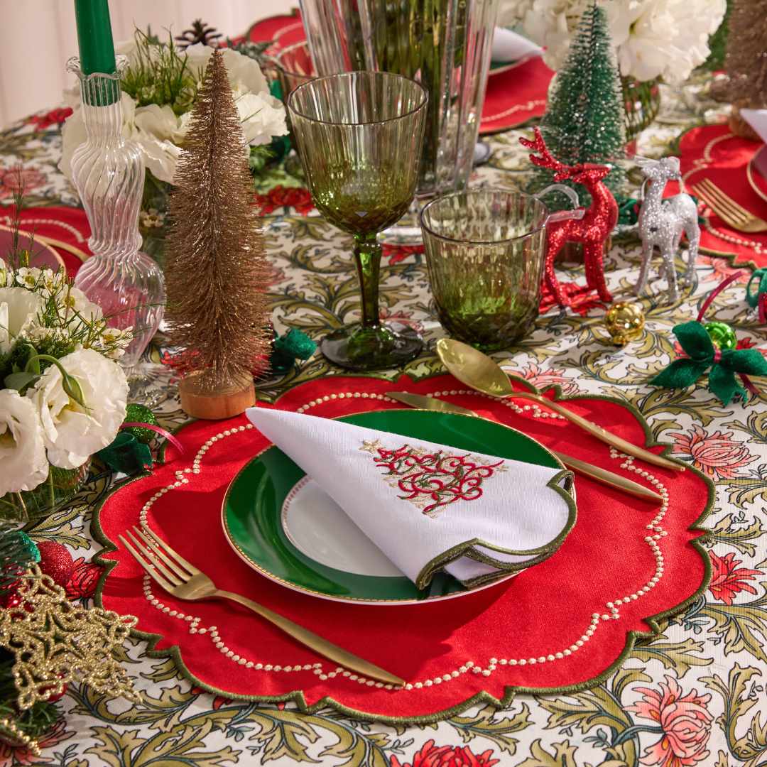 BLOOM CHRISTMAS NAPKINS (SET OF 4)