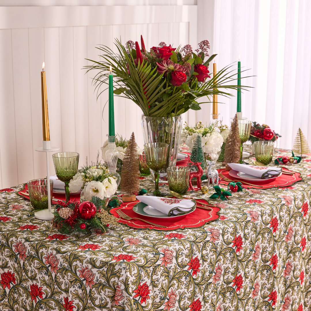 BLOOM CHRISTMAS NAPKINS (SET OF 4)