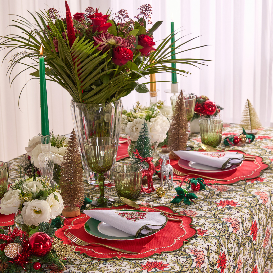 BLOOM CHRISTMAS NAPKINS (SET OF 4)