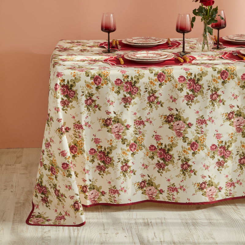 ROSE TABLECLOTH