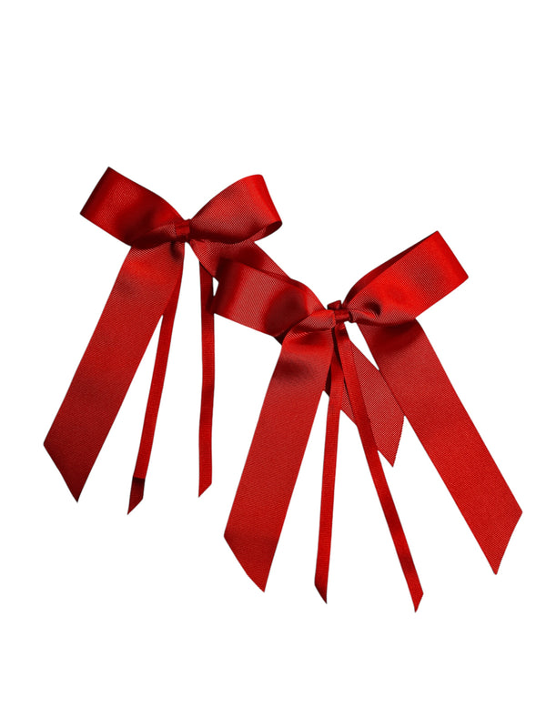 RED RIBBON NAPKIN RINGS (SET OF 4)