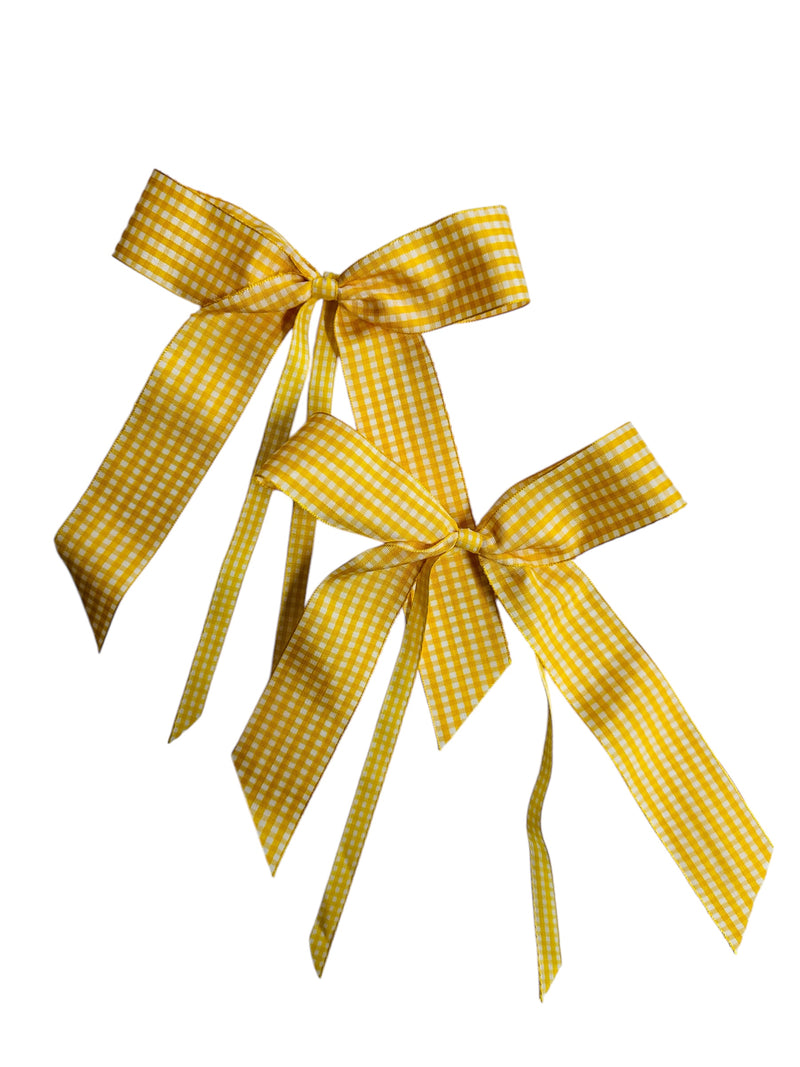 YELLOW RIBBON NAPKINS RINGS (SET OF 4)