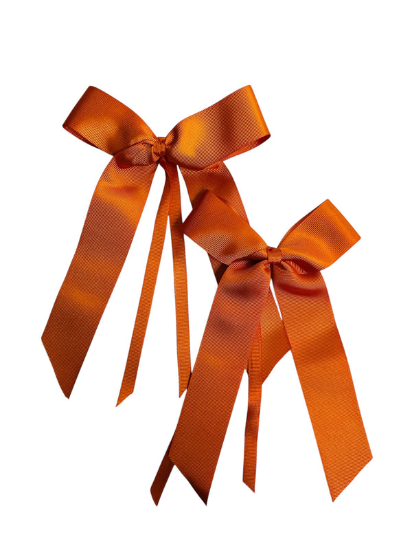 ORANGE RIBBON NAPKINS RINGS (SET OF 4)