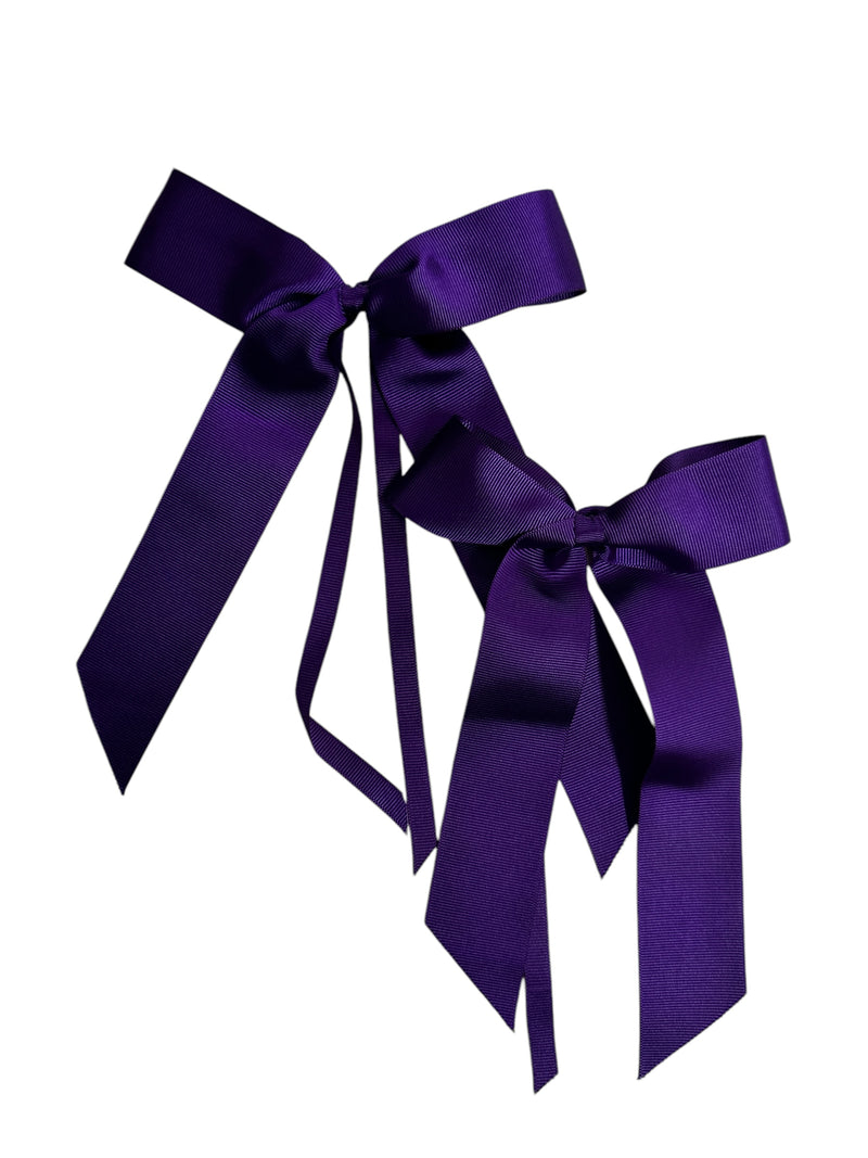 PURPLE RIBBON NAPKINS RINGS (SET OF 4)