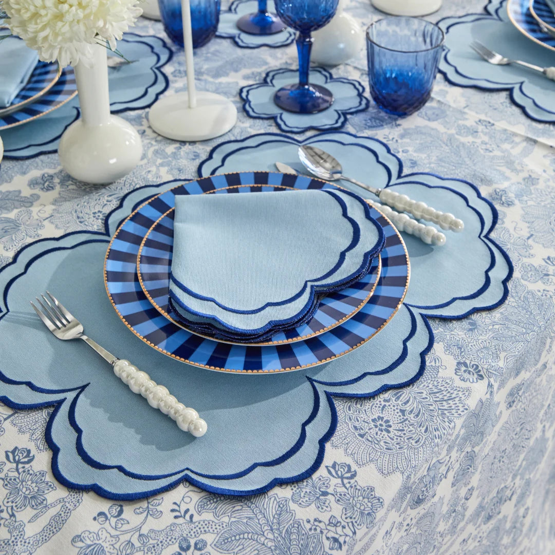 LOLA NAPKINS BLUE (SET OF 4)
