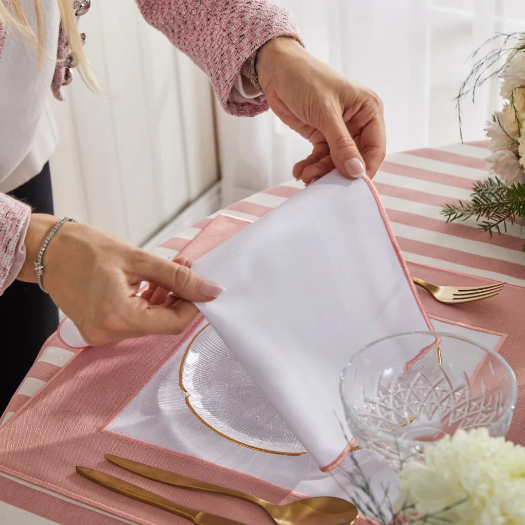 MABEL NAPKINS PINK (SET OF 4)