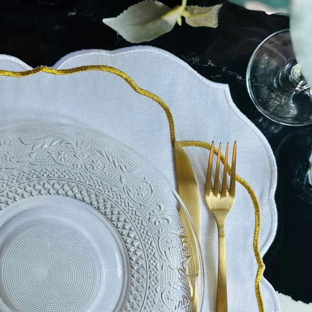 SERENA PLACEMATS GOLD ECRU (SET OF 4)