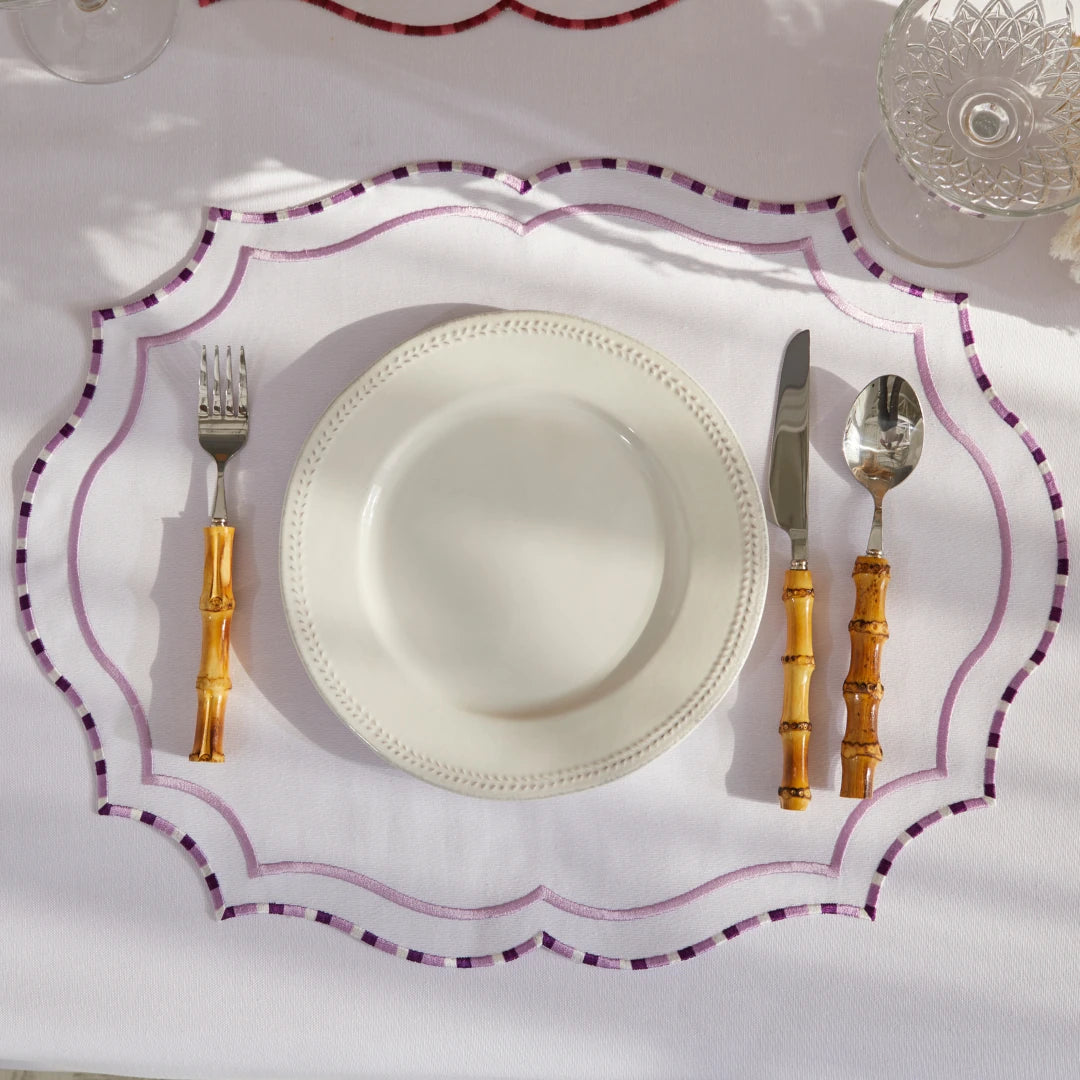 MARBLED PLACEMATS PURPLE (SET OF 4)