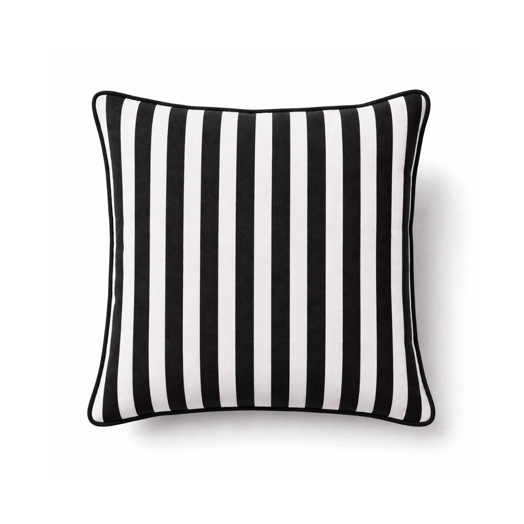 Striped Piped Cushion Cover, 43x43 cm