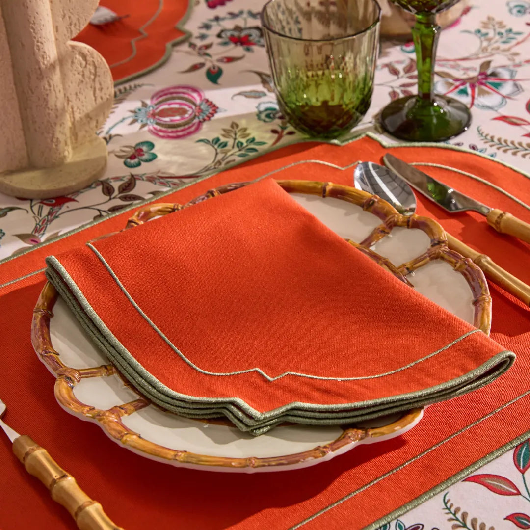 LUNA NAPKINS ORANGE (SET OF 4)