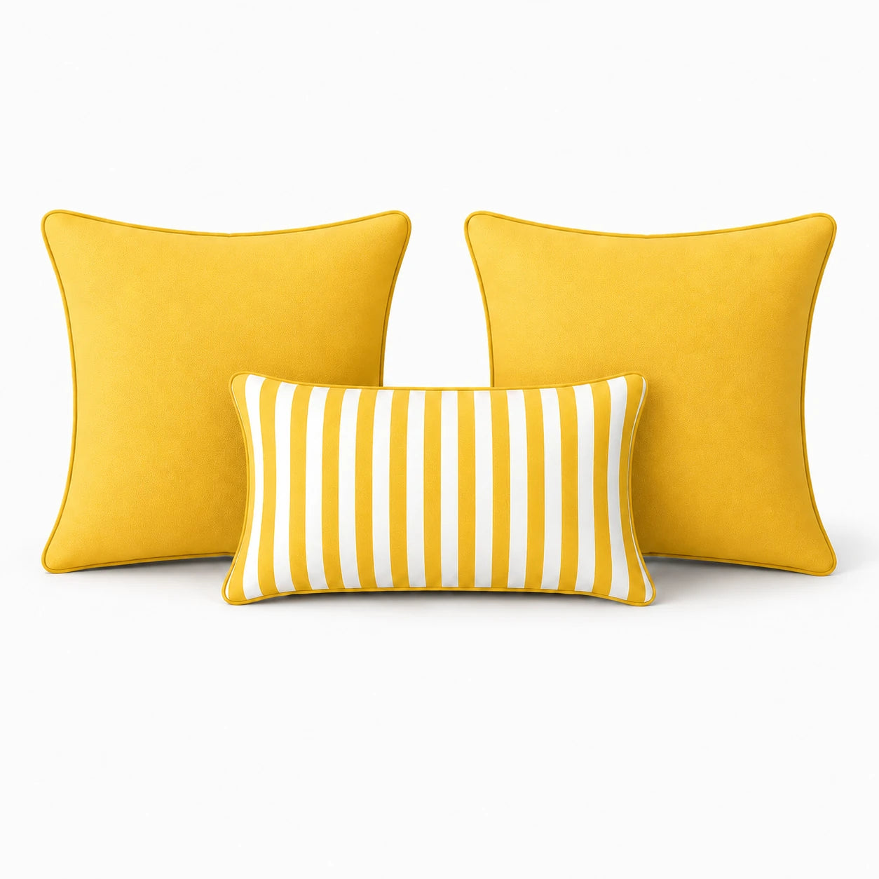 YELLOW CUSHION COVER SET