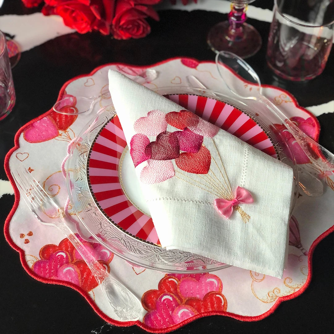 VALENTINE'S DAY PRINTED PLACEMATS (SET OF 4)