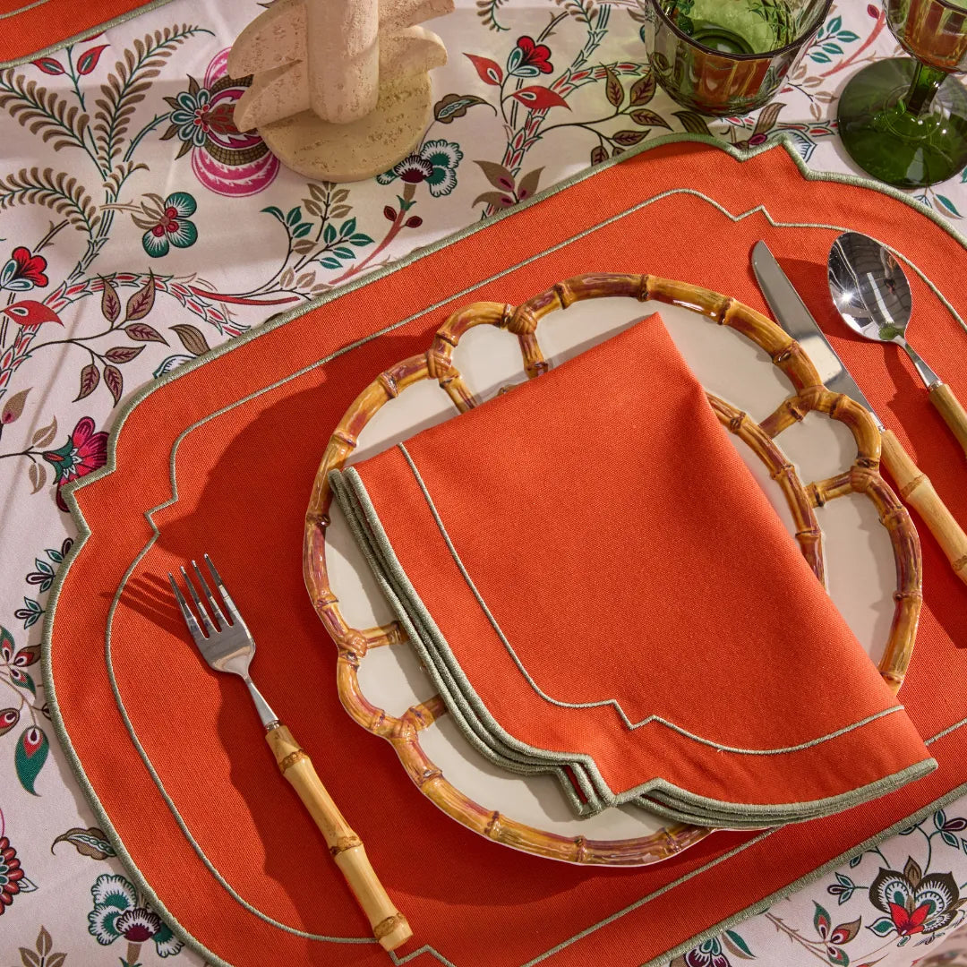LUNA NAPKINS ORANGE (SET OF 4)