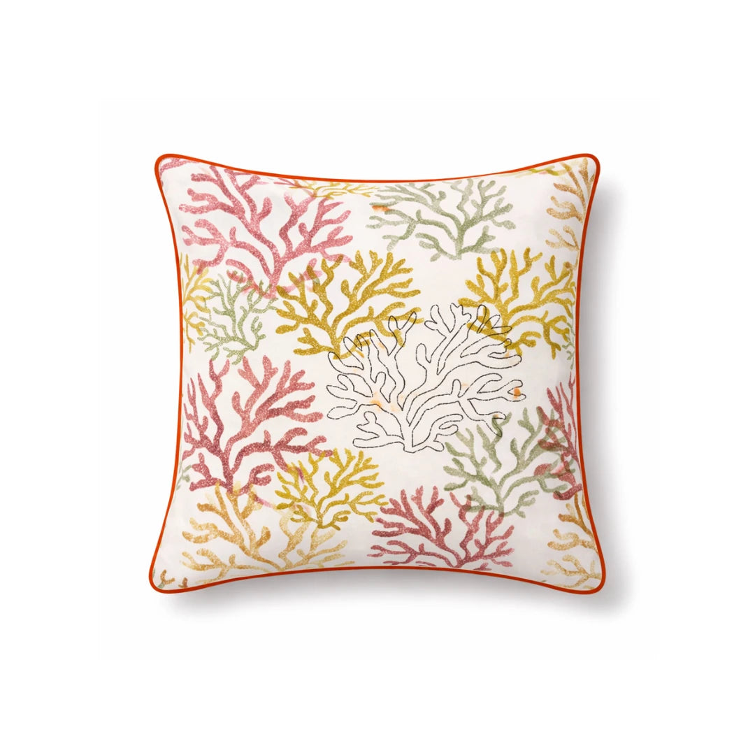 Orange Coral Cushion Cover