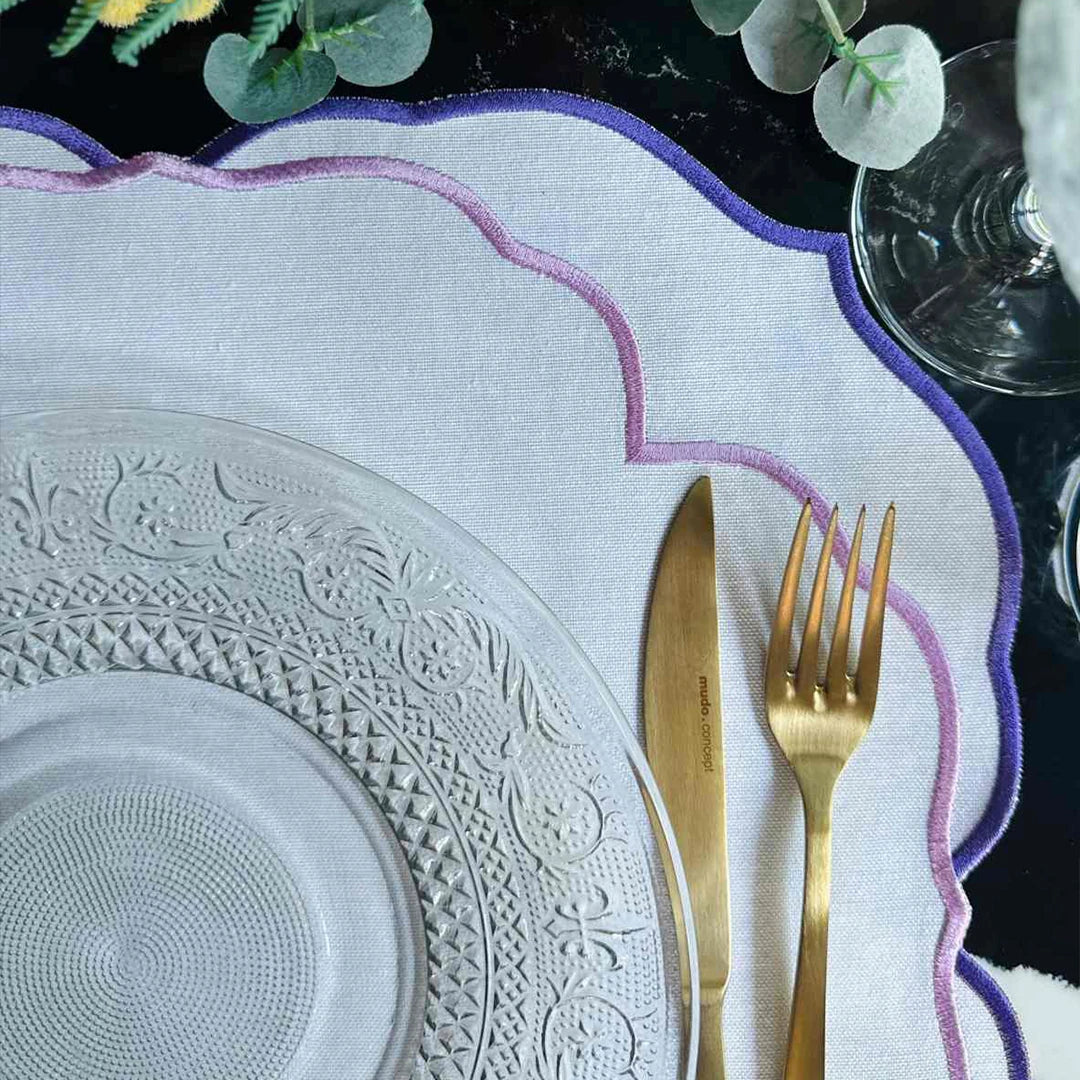 SERENA PLACEMATS PURPLE (SET OF 4)