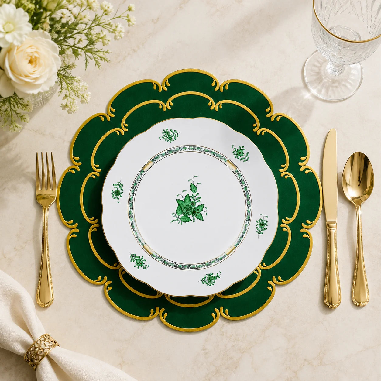 HELENA PLACEMATS GREEN (SET OF 4)