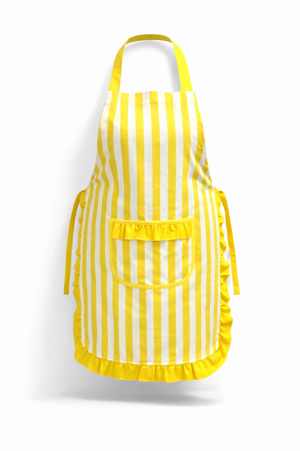 STRIPED KITCHEN APRON YELLOW