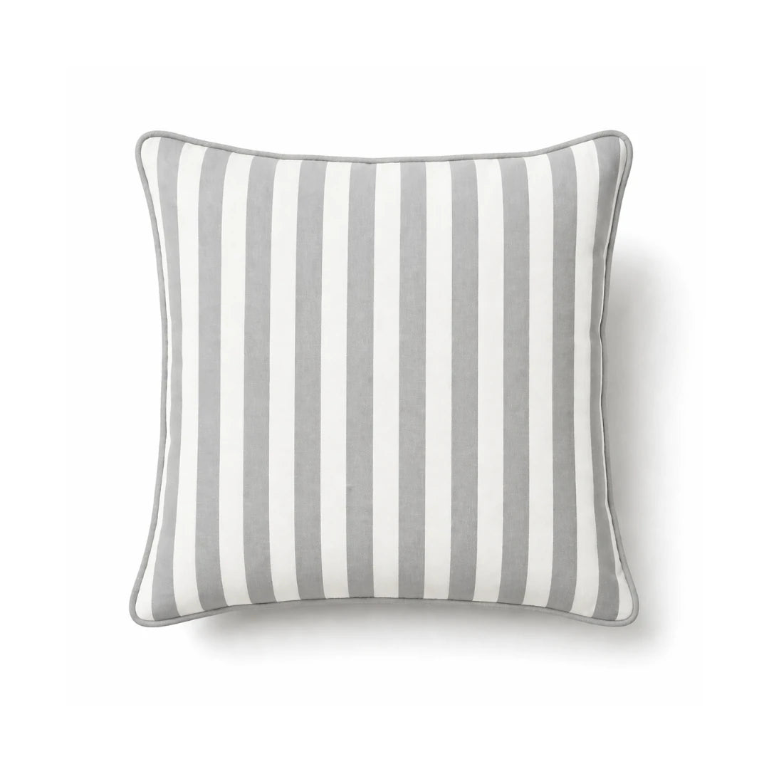 Striped Piped Cushion Cover, 43x43 cm