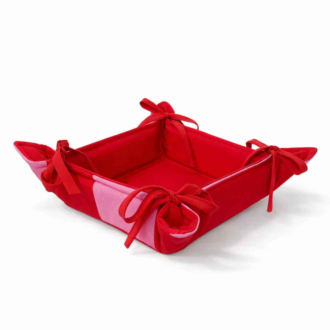 VALERIO BREAD BASKET PINK RED