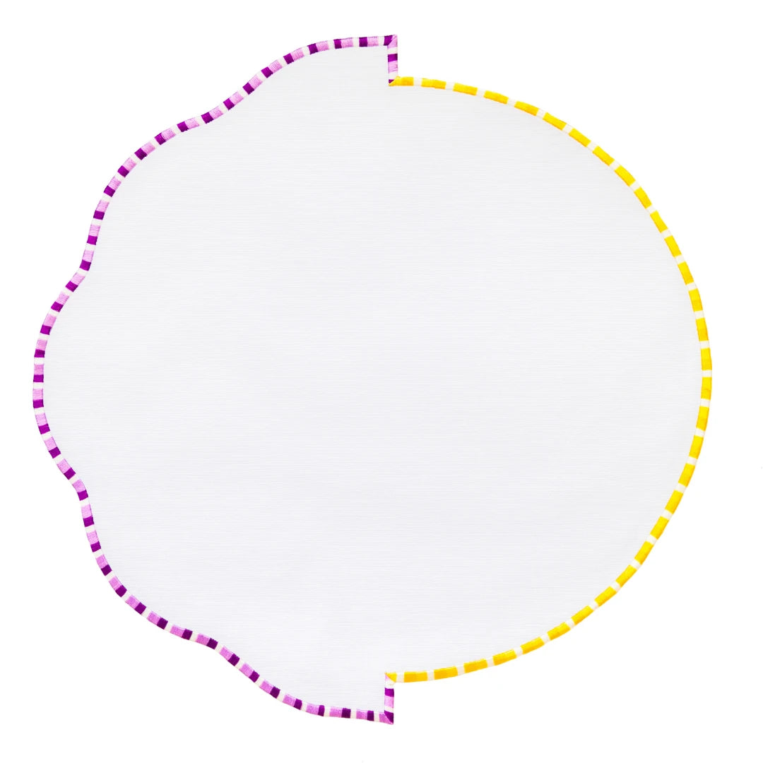 HYBRID PLACEMATS YELLOW PURPLE (SET OF 4)