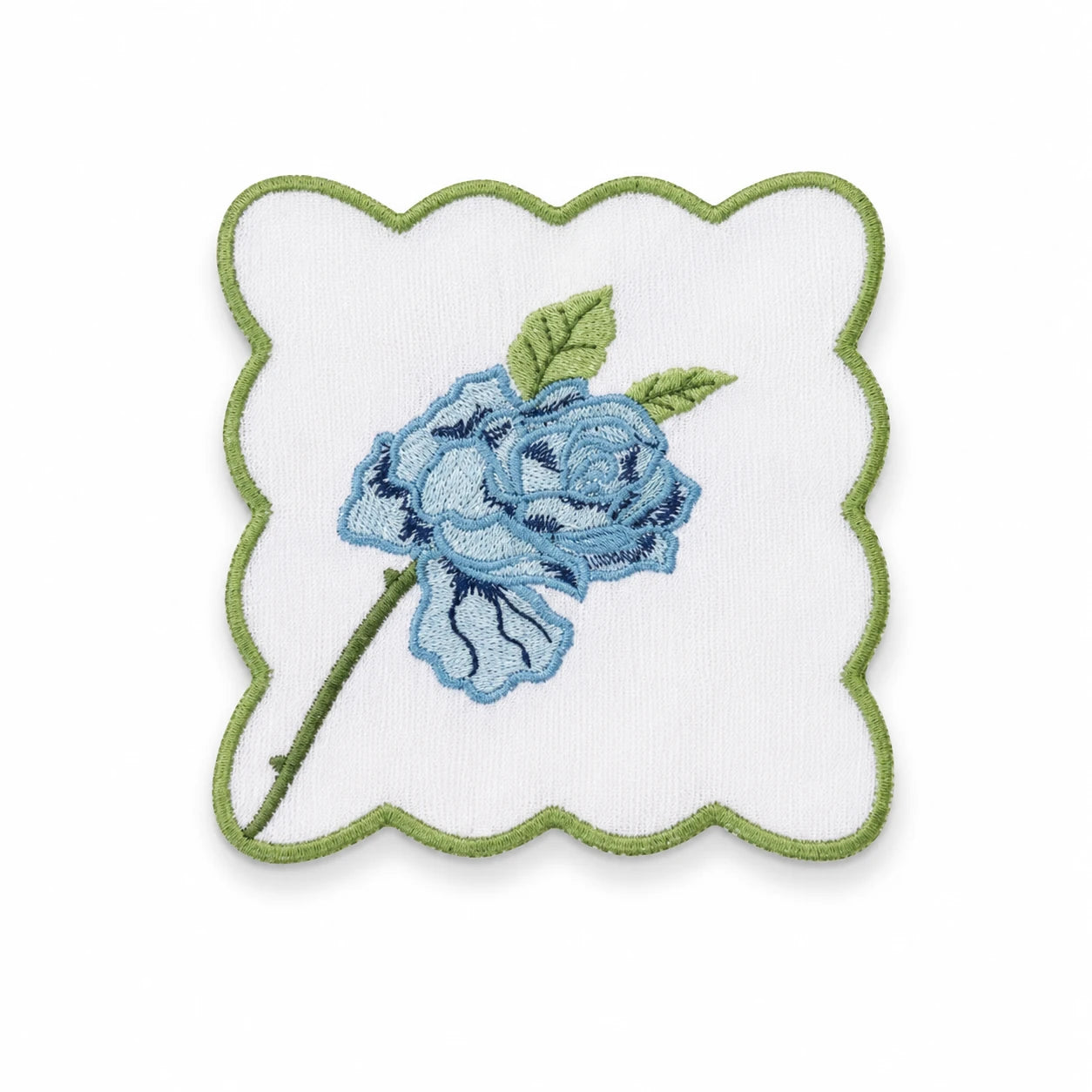 VINTAGE ROSE COCKTAIL NAPKINS BLUE (SET OF 4)