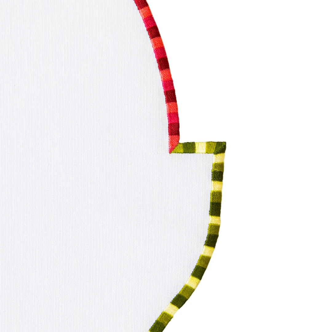HYBRID PLACEMATS GREEN BURGUNDY (SET OF 4)
