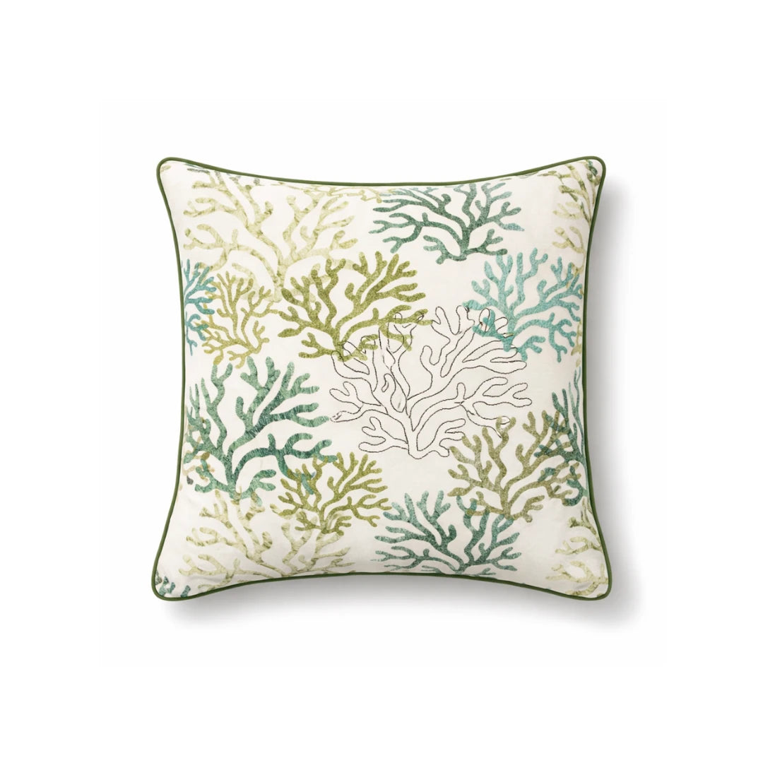 Green Coral Cushion Cover