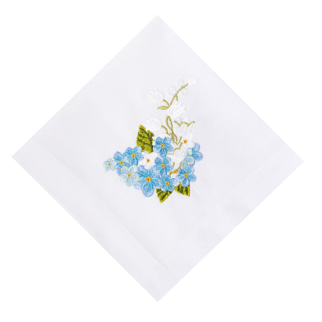 HYDRANGEA DINNER NAPKIN BLUE (SET OF 4)