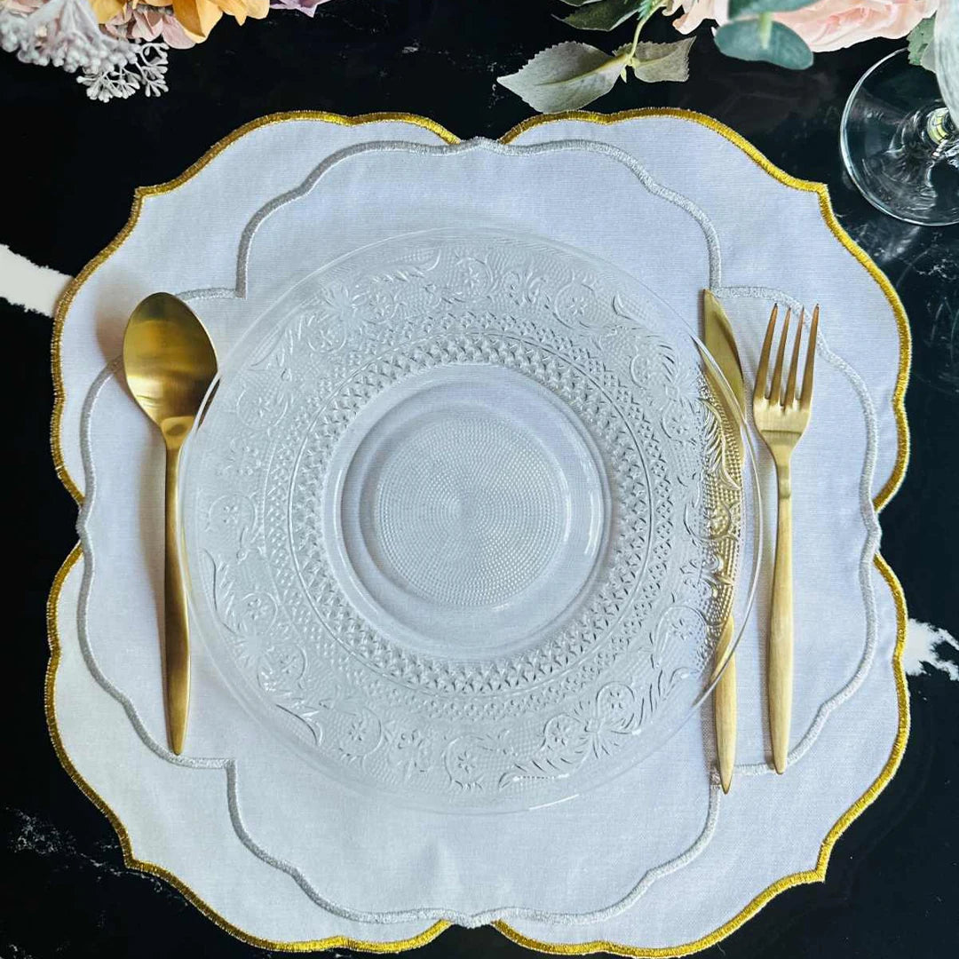 SERENA PLACEMATS GOLD SILVER (SET OF 4)