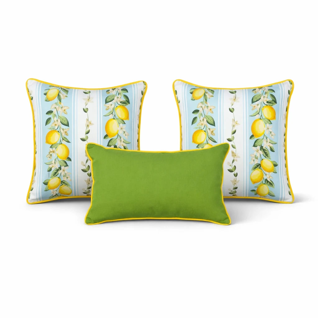 Green Positano Cushion Cover Set