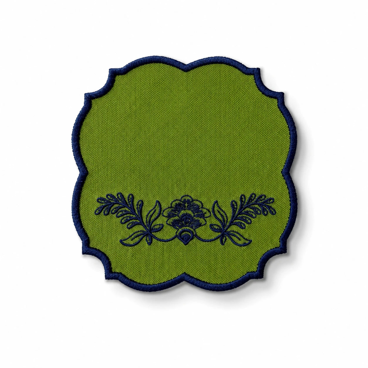 FIORENZA COCKTAIL NAPKINS GREEN/NAVY (SET OF 4)