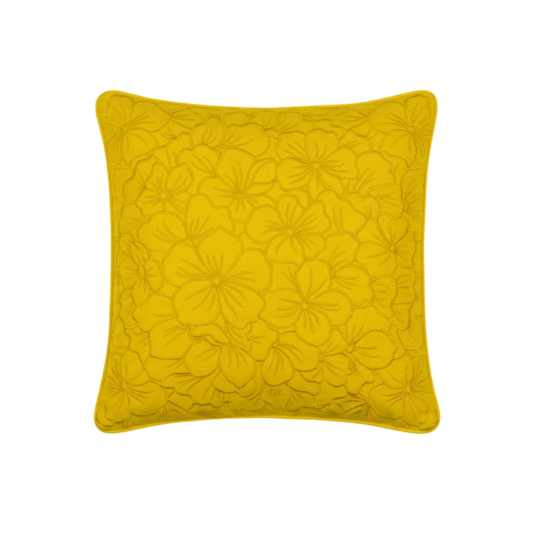 Embroidered Flora Cushion Cover