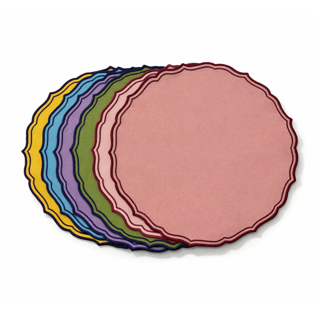 MIXED-COLOR FIORENZA PLACEMATS (SET OF 6)
