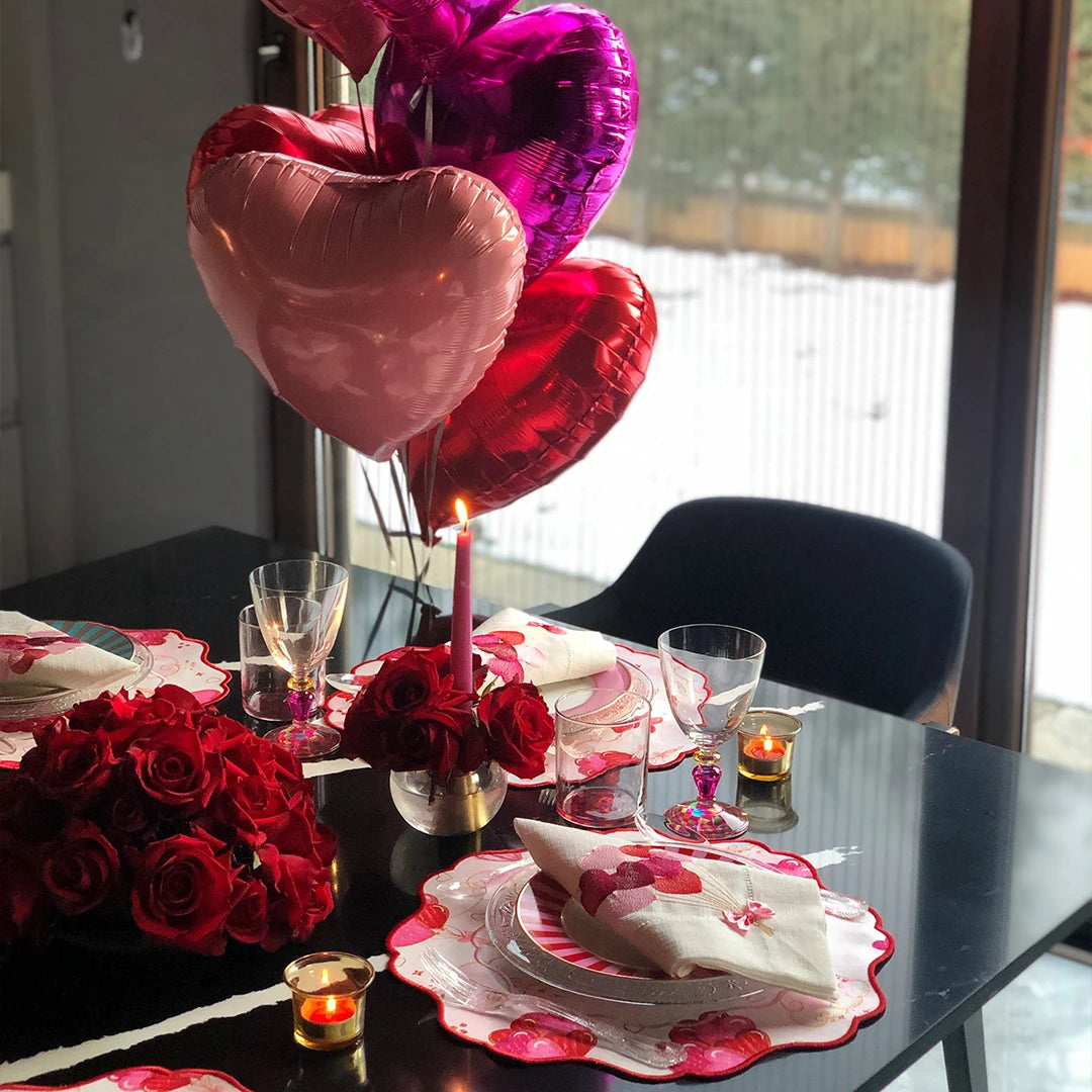 VALENTINE'S DAY PRINTED PLACEMATS (SET OF 4)