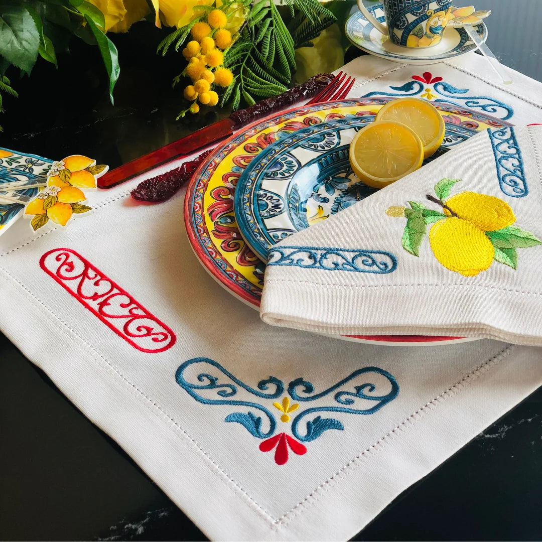 SICILIAN LEMON PLACEMATS (SET OF 4)