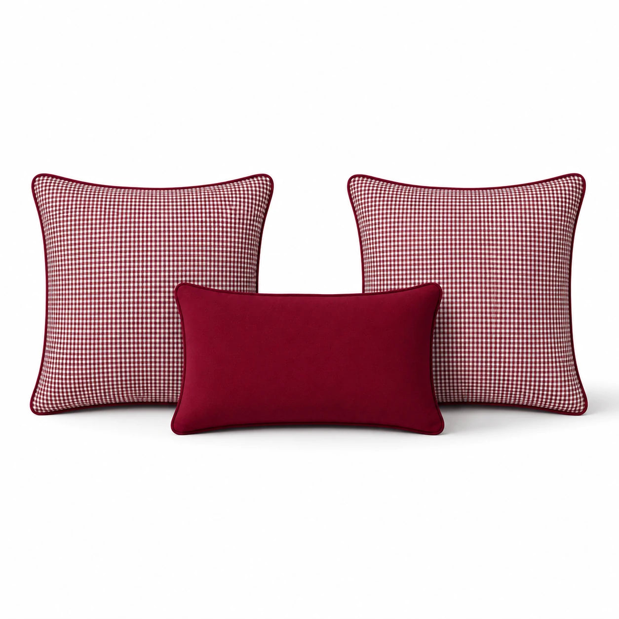 Burgundy Pitikare Cushion Cover Set