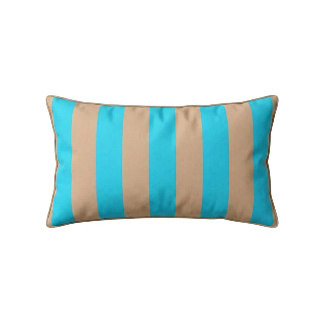 Light Blue Beige Valerio Cushion Cover