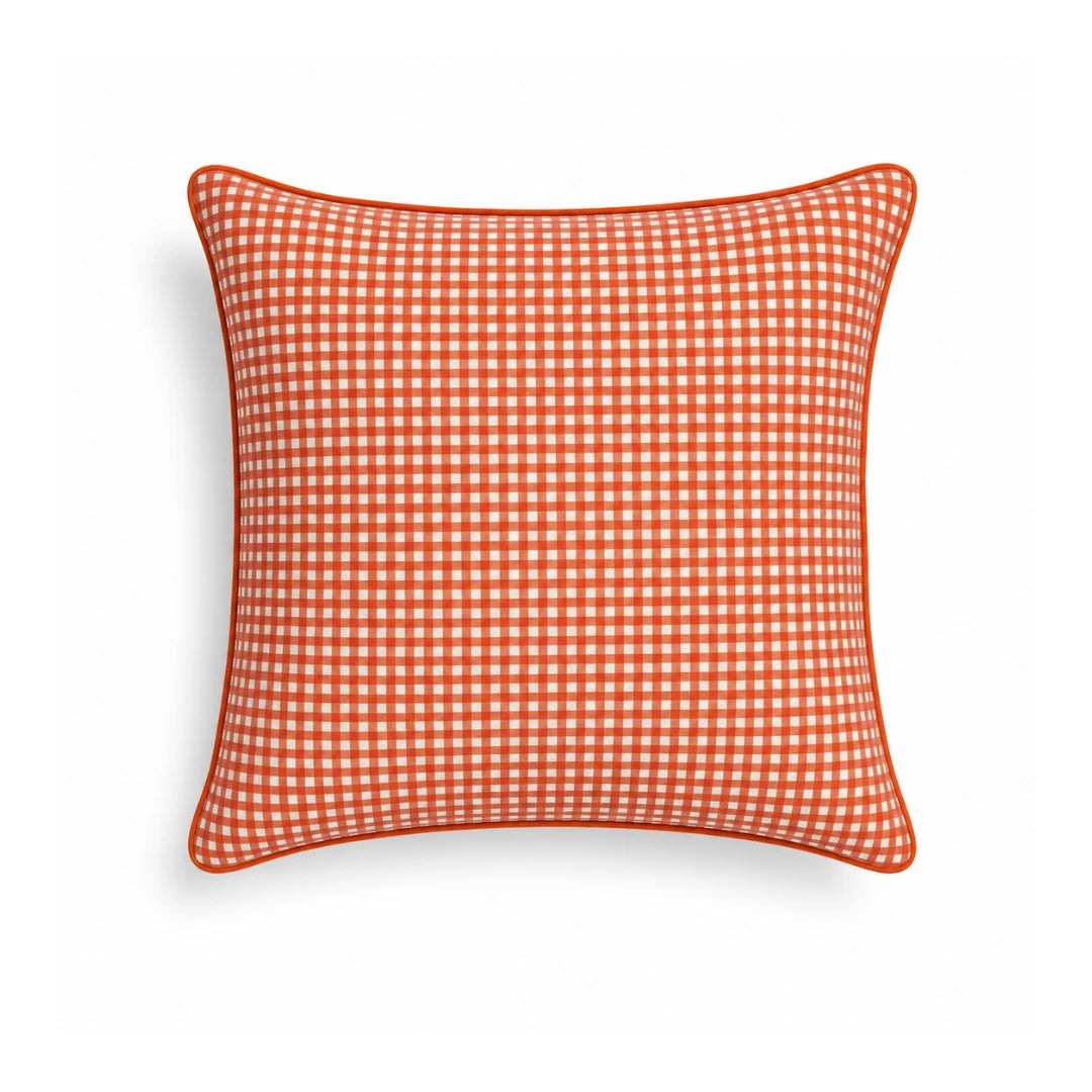 Orange Pitikare Cushion Cover