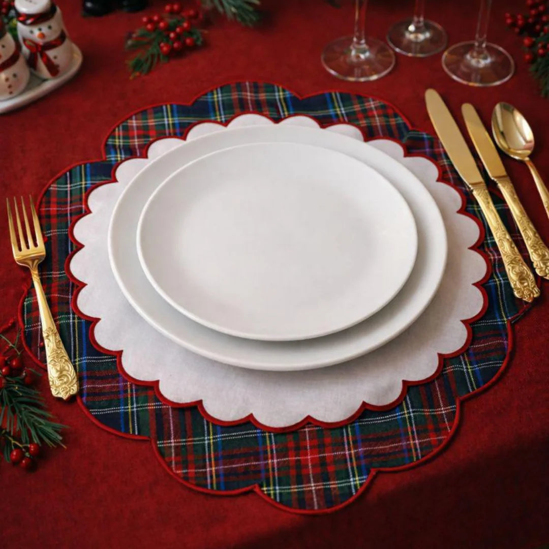 NEW YEAR PLAID PLACEMATS (SET OF 4)